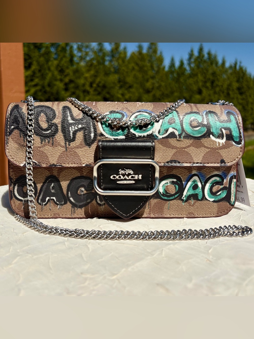 NWT COACH X Mint + Serf Morgan Crossbody In Signature Canvas CM214